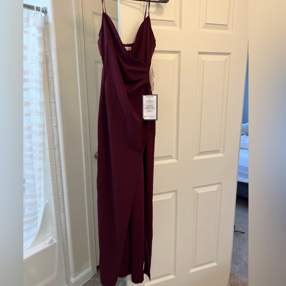 Emerald Sundae Deep Red Maxi Dress